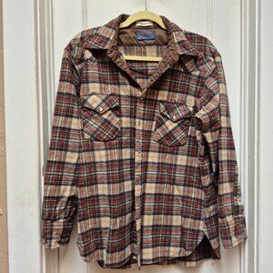 Tan Plaid Pendleton Jacket - Small